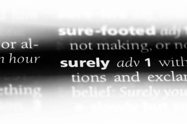 Kesinlikle tek kelimeyle bir sözlük. Kesinlikle kavramı.