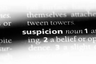 şüphe Word'de bir sözlük. şüphe kavramı.