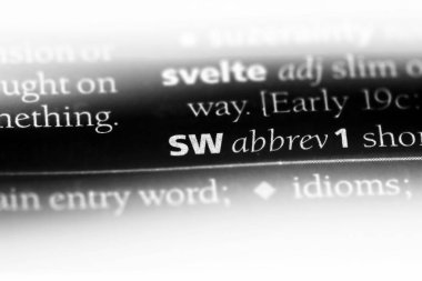 SW Word'de bir sözlük. SW kavramı.