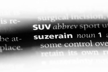 Suzerain tek kelimeyle bir sözlük. Suzerain kavramı.