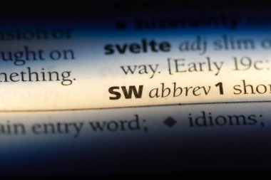 SW Word'de bir sözlük. SW kavramı.