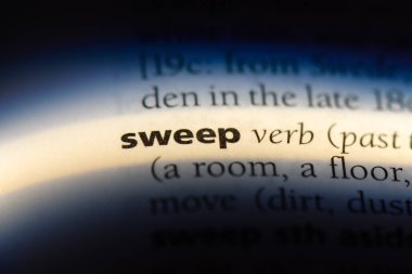 sözcük sözlükte arayın. süpürme kavramı.