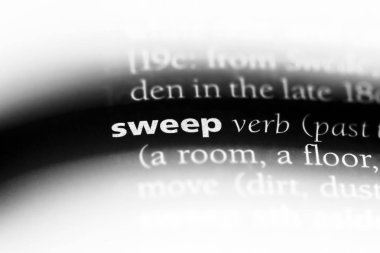 sözcük sözlükte arayın. süpürme kavramı.