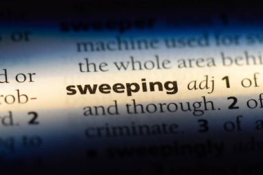 sözcük sözlükte süpürme. süpürme kavramı.