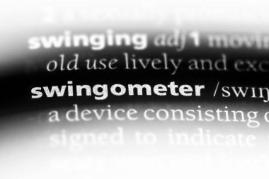 swingometer sözcük sözlüğe. swingometer kavramı.