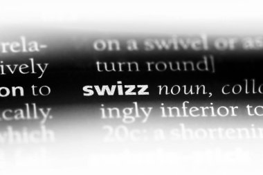 bir sözlüğü'ndeki Swizz sözcüğü. Swizz kavramı.