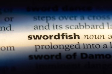 kılıç balığı Word'de bir sözlük. kılıç balığı kavramı.