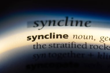 syncline sözcük sözlüğe. syncline kavramı.