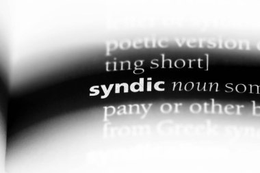 syndic sözcük sözlüğe. syndic kavramı.