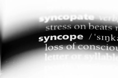 senkop Word'de bir sözlük. senkop kavramı.