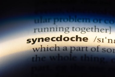 Synecdoche Word'de bir sözlük. Synecdoche kavramı.