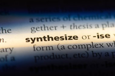 Word'de bir sözlük sentez. kavram sentez.