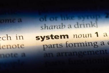 Sistem Word'de bir sözlük. Sistem kavramı.