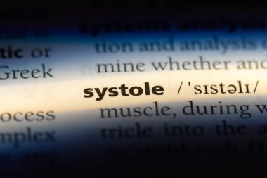 sistol Word'de bir sözlük. sistol kavramı.