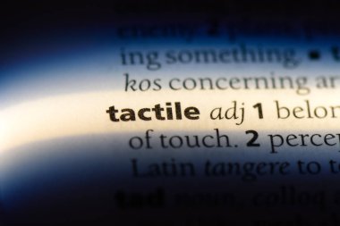 dokunsal tek kelimeyle bir sözlük. dokunsal kavramı.