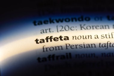 Tafta tek kelimeyle bir sözlük. Tafta kavramı.