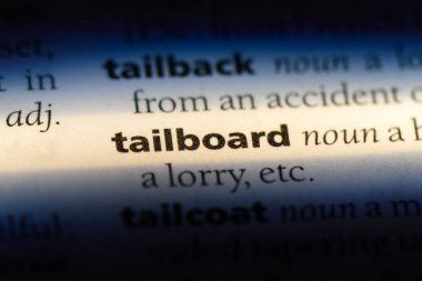 Tailboard sözcük sözlüğe. Tailboard kavramı.