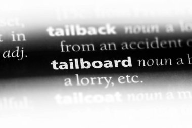 Tailboard sözcük sözlüğe. Tailboard kavramı.
