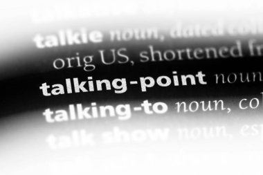 konuşan noktaya Word'de bir sözlük. konuşan noktaya kavramı.