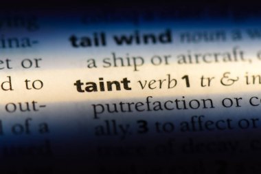 bir sözlüğü'ndeki sözcüğü kusur. kusur kavramı.