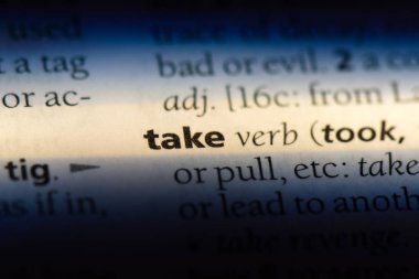 bir sözlükte sözüne. kavram al.