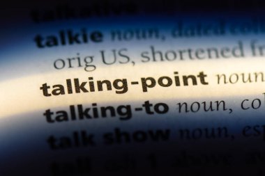 konuşan noktaya Word'de bir sözlük. konuşan noktaya kavramı.