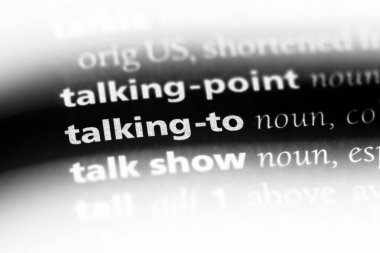 bir sözlüğü'ndeki sözcüğü konuşuyordum. kavramı için konuşuyor.