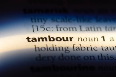 bir sözlüğü'ndeki sözcüğü tambur. Tambur kavramı.