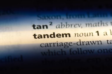 Tandem Word'de bir sözlük. Tandem kavramı.