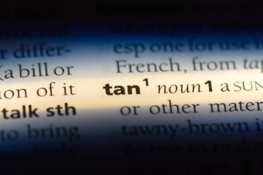 bir sözlüğü'ndeki sözcüğü tan. kahverengi kavramı.