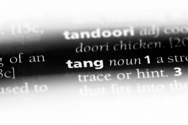 Tang Word'de bir sözlük. Tang kavramı.