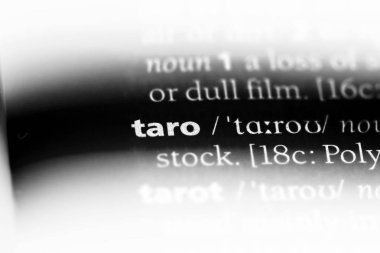 Taro Word'de bir sözlük. Taro kavramı.