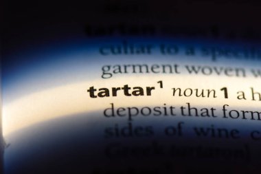 tartar Word'de bir sözlük. tartar kavramı.