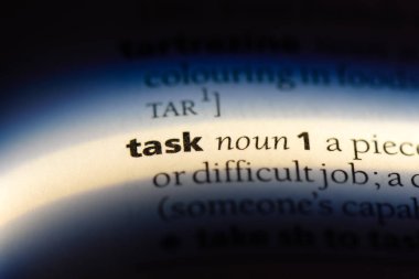 görev Word'de bir sözlük. görev kavramı.