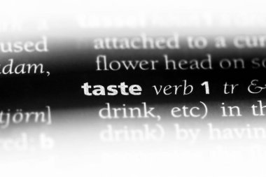 tadı tek kelimeyle bir sözlük. tat kavramı.