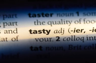 lezzetli tek kelimeyle bir sözlük. lezzetli kavramı.