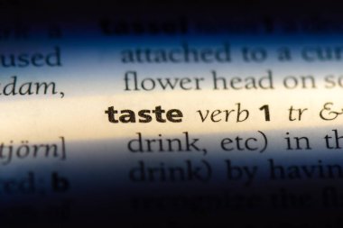 tadı tek kelimeyle bir sözlük. tat kavramı.