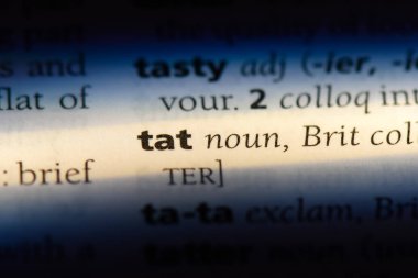 bir sözlüğü'ndeki sözcüğü tat. tat kavramı.