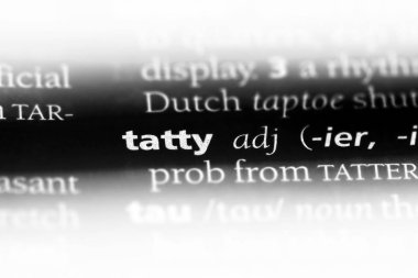 yırtık pırtık tek kelimeyle bir sözlük. yırtık pırtık kavramı.