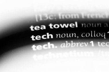 Teknik Word'de bir sözlük. teknoloji kavramı.