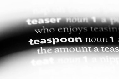 çay kaşığı Word'de bir sözlük. çay kaşığı kavramı.