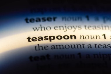 çay kaşığı Word'de bir sözlük. çay kaşığı kavramı.