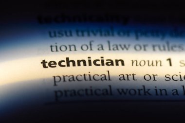 teknisyen Word'de bir sözlük. teknisyen kavramı.