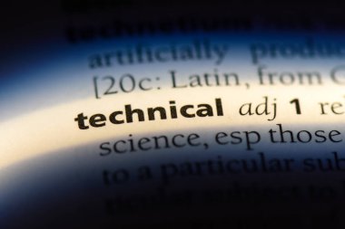 Teknik kelime sözlüğe. Teknik kavramı.