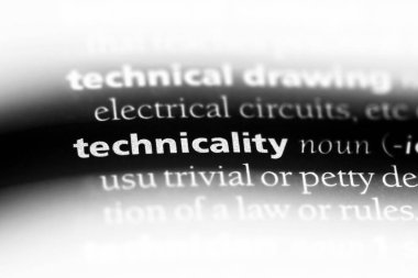 Teknik Word'de bir sözlük. Teknik kavramı.