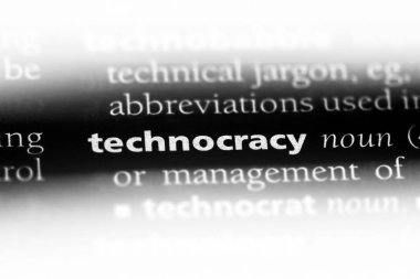 technocracy sözcük sözlüğe. technocracy kavramı.