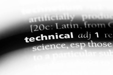 Teknik kelime sözlüğe. Teknik kavramı.
