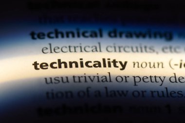 Teknik Word'de bir sözlük. Teknik kavramı.