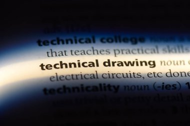 Teknik çizim tek kelimeyle bir sözlük. Teknik çizim kavramı.