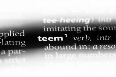 bir sözlüğü'ndeki sözcüğü dönüşür. kavram teem.